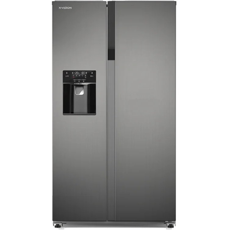یخچال فریزر ایکس ویژن مدل HS600SI، نقره‌ای 
